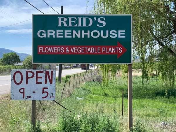 Reids Greenhouse Oliver BC